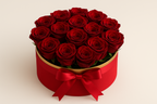 Luxury Red Rose Box with Clear Lid - Premium Preserved Roses Gift Dubai UAE