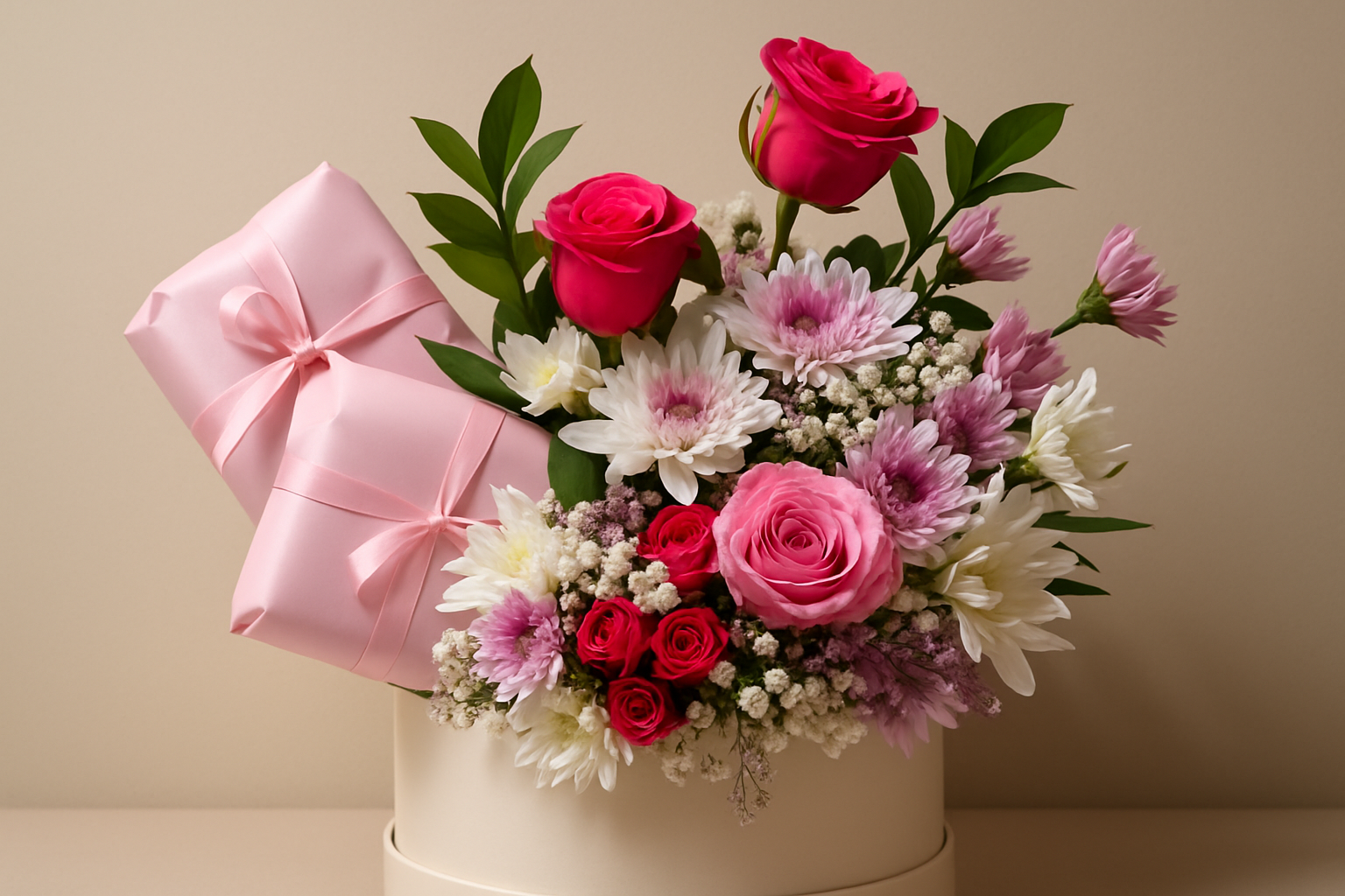 🌹 Premium Mixed Rose & Chrysanthemum Bouquet Dubai | Same Day Flower Delivery UAE